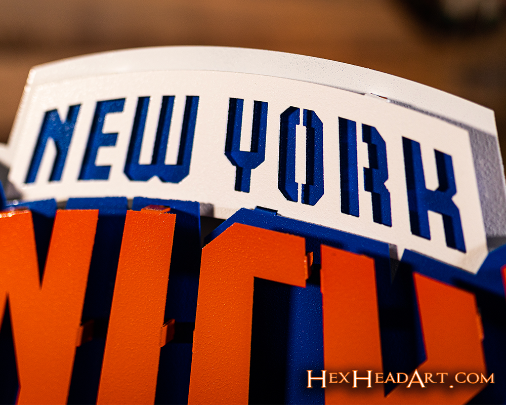 New York Knicks 3D Vintage Metal Wall Art