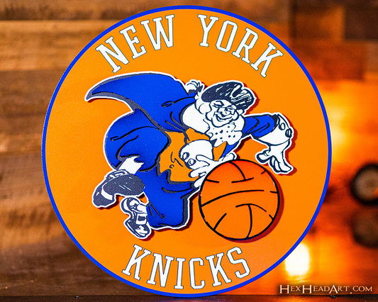 New York Knicks VAULT 1946-66 3D Vintage Metal Wall Art