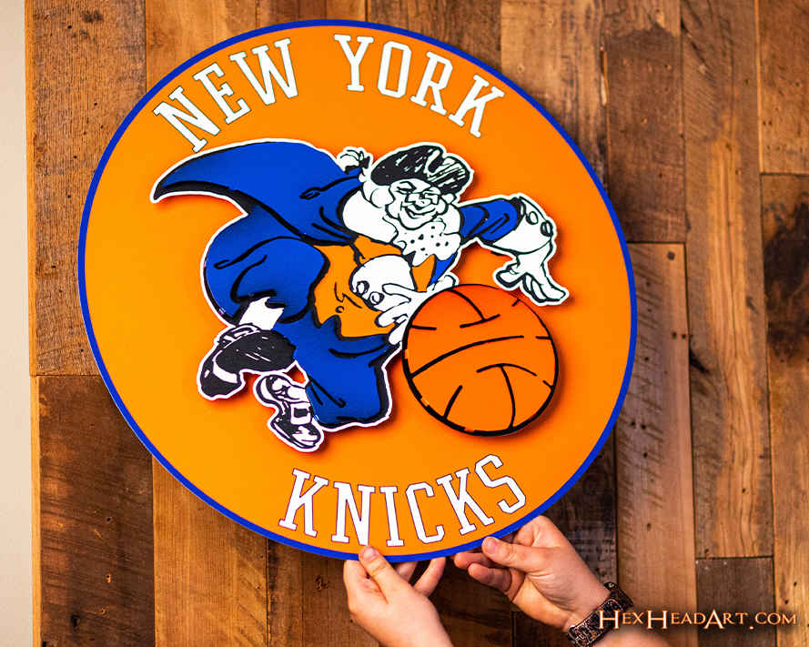 New York Knicks VAULT 1946-66 3D Vintage Metal Wall Art