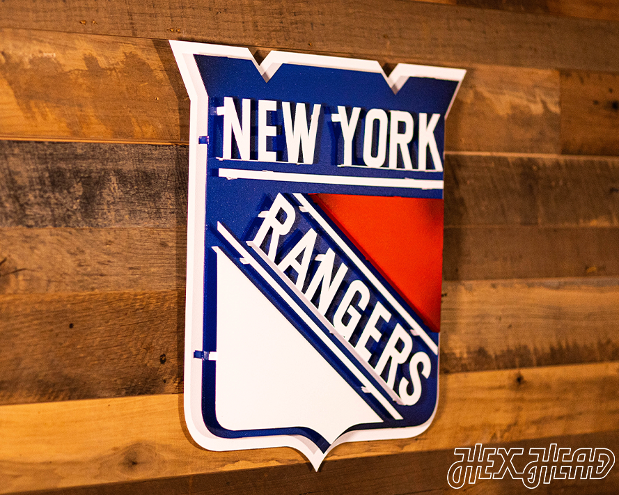 New York Rangers NHL 3D Vintage Metal Wall Art