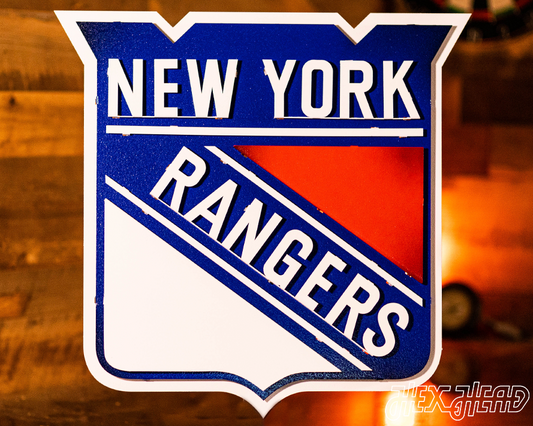 New York Rangers NHL 3D Vintage Metal Wall Art