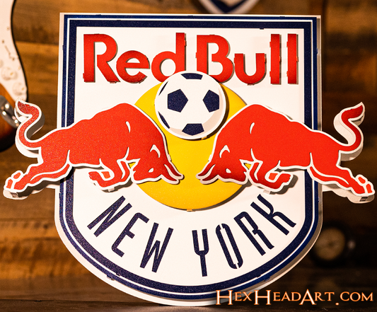 New York Red Bulls 3D Vintage Metal Wall Art