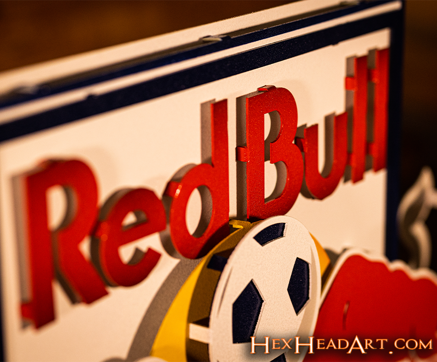 New York Red Bulls 3D Vintage Metal Wall Art