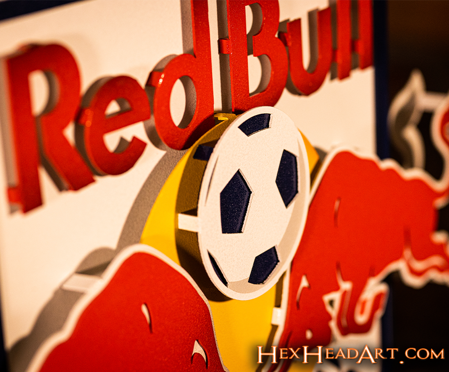 New York Red Bulls 3D Vintage Metal Wall Art