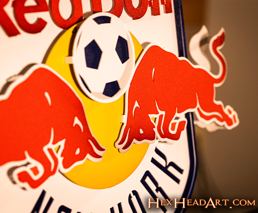 New York Red Bulls 3D Vintage Metal Wall Art