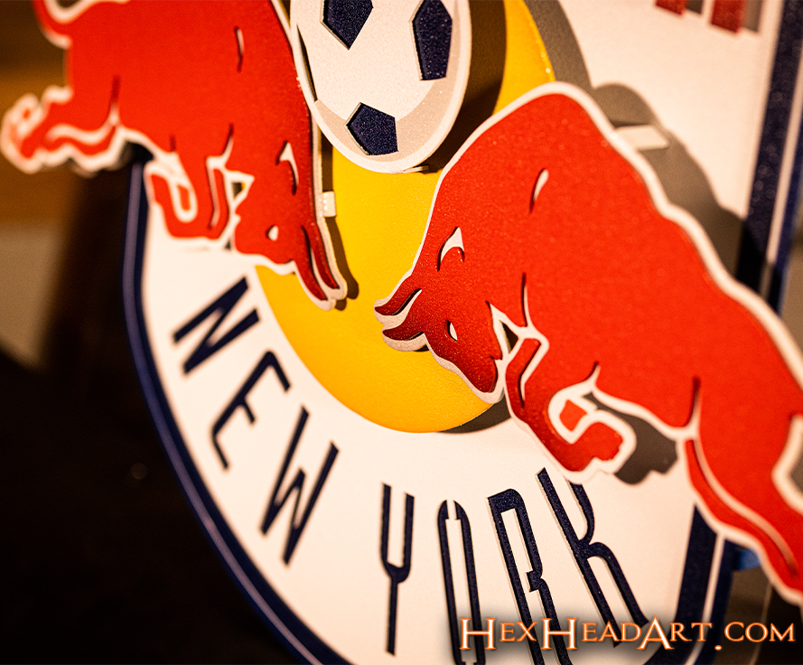 New York Red Bulls 3D Vintage Metal Wall Art