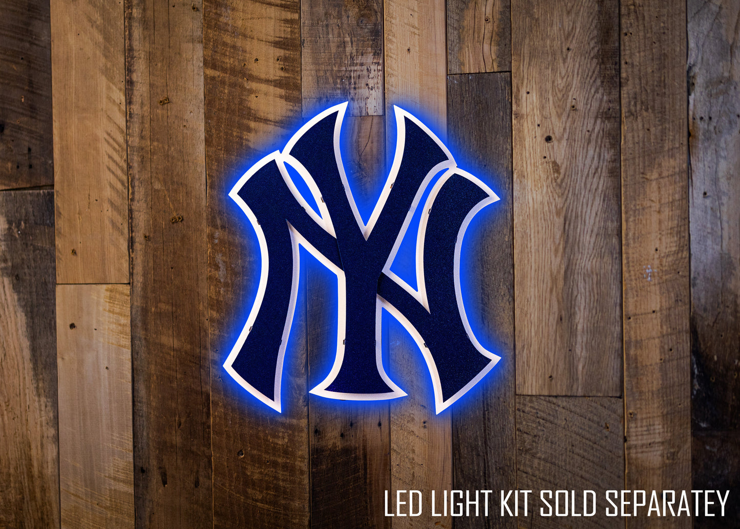 New York Yankees "NY" NAVY Logo 3D Metal Wall Art