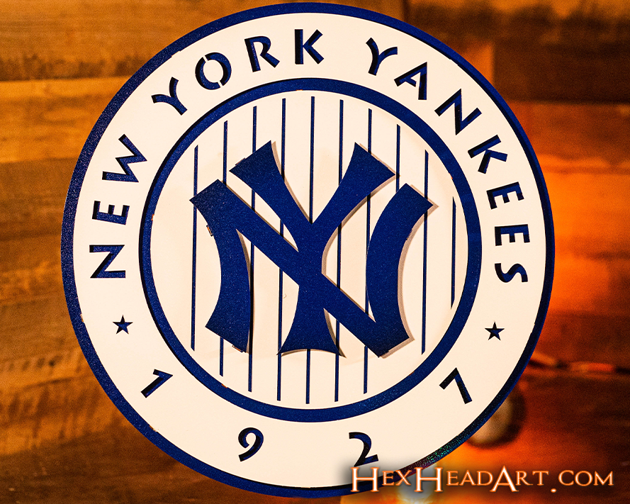 New York Yankees 1927 "Murderer's Row" Vintage 3D Metal Wall Art