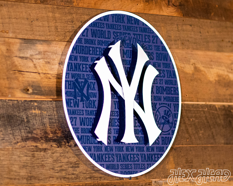 New York Yankees CRAFT SERIES 3D Embossed Metal Wall Art