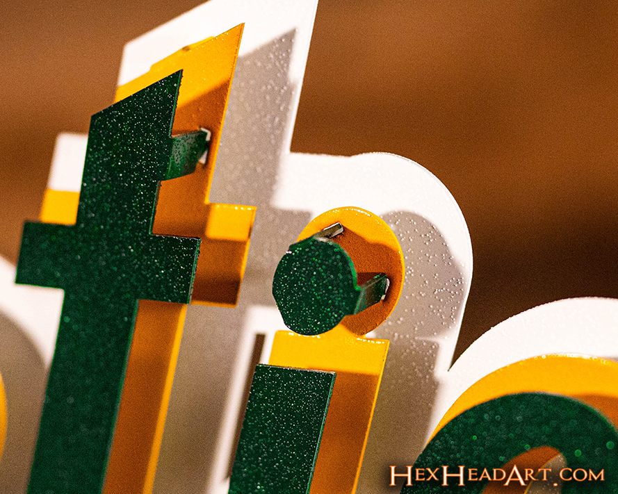 Oakland A's Script 3D Metal Wall Art