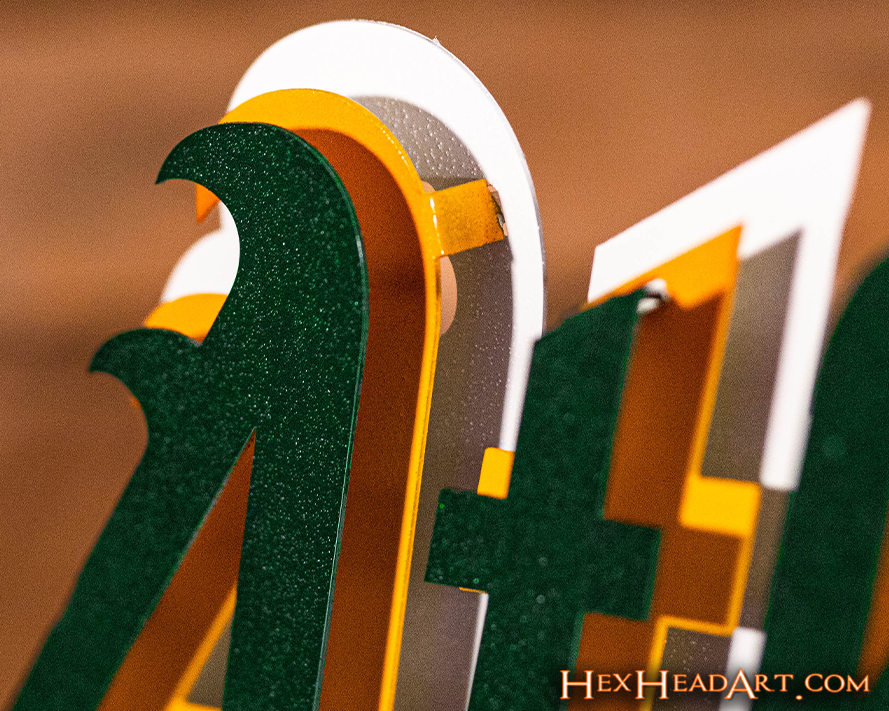 Oakland A's Script 3D Metal Wall Art