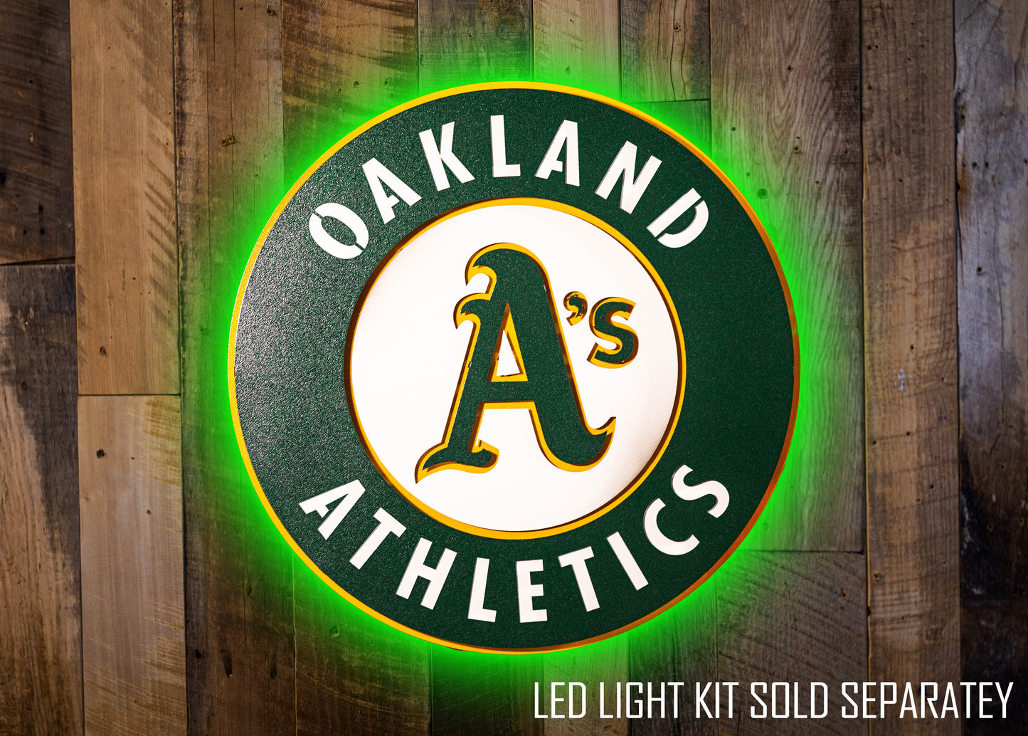 Oakland A's Crest 3D Metal Wall Art