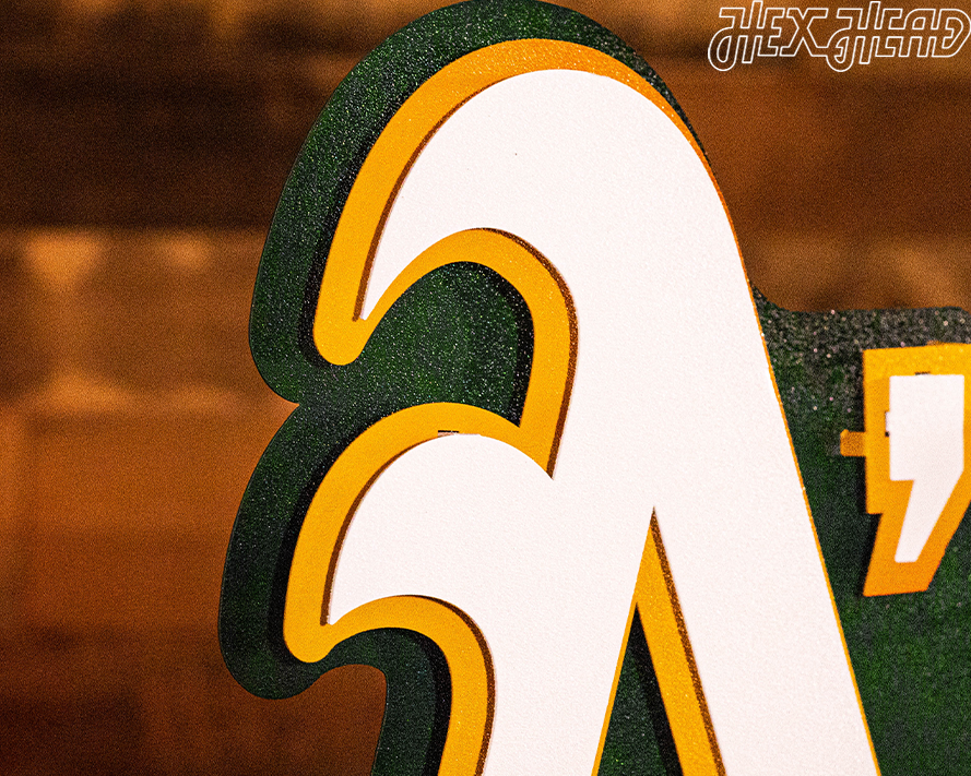 Oakland Athletics "A's" 3D Vintage Metal Wall Art