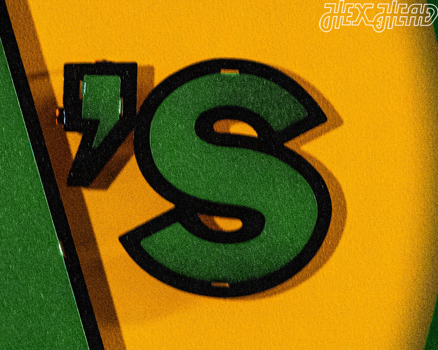 Oakland A's 1968 "The Swingin' A's" 3D Metal Wall Art