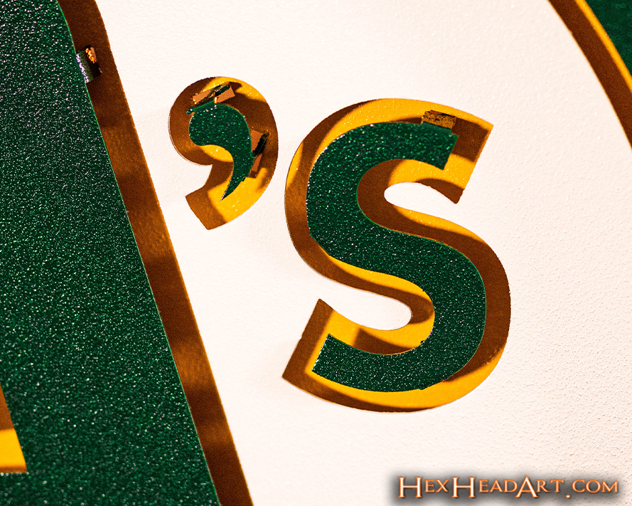 Oakland A's Crest 3D Metal Wall Art