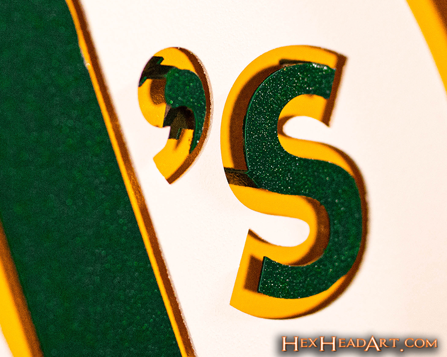 Oakland A's Crest 3D Metal Wall Art