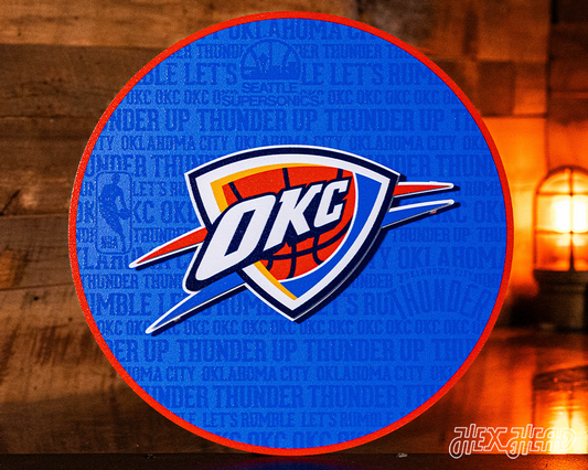 Oklahoma City Thunder CRAFT SERIES 3D Embossed Metal Wall Art