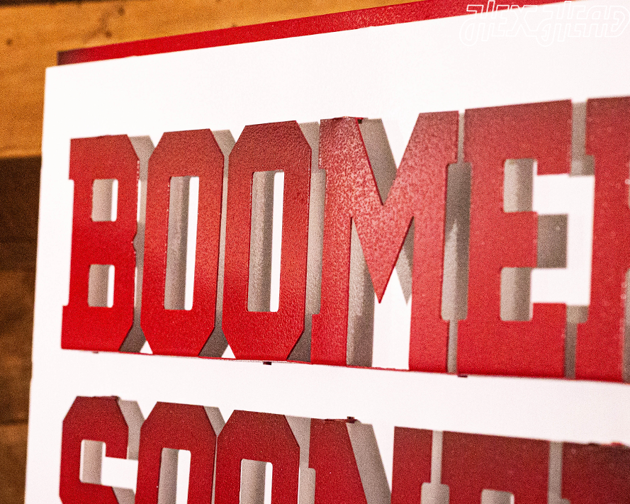 Oklahoma Sooners "Boomer Sooner" 3D Metal Wall Art