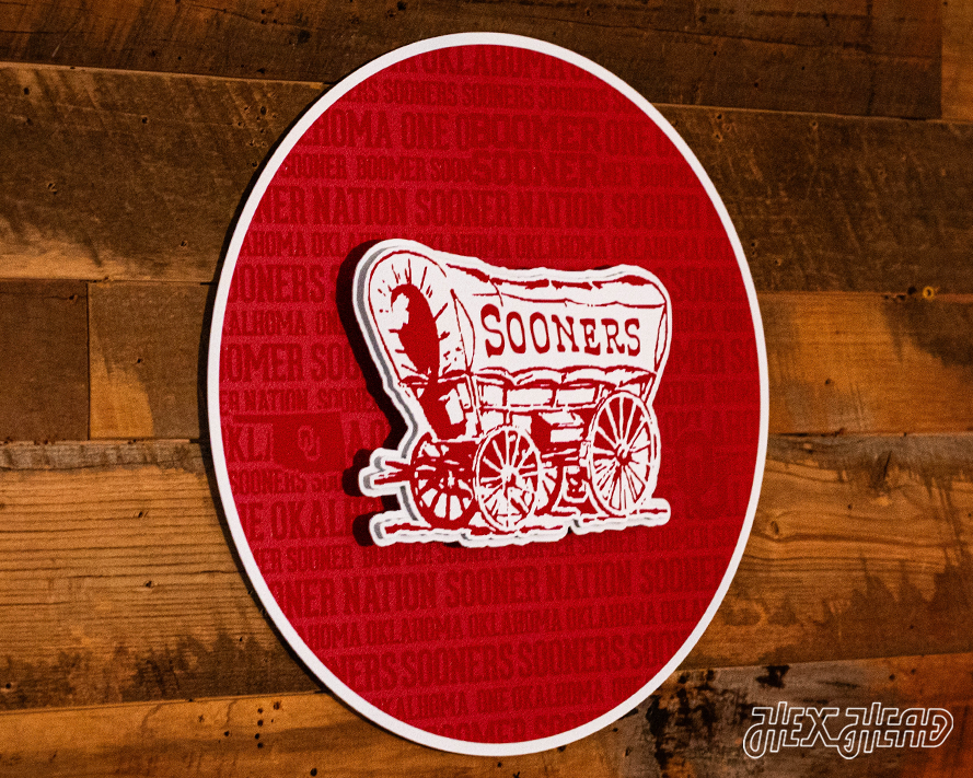 Oklahoma Sooners CRAFT SERIES 3D Embossed Metal Wall Art