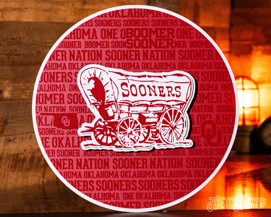 Oklahoma Sooners CRAFT SERIES 3D Embossed Metal Wall Art