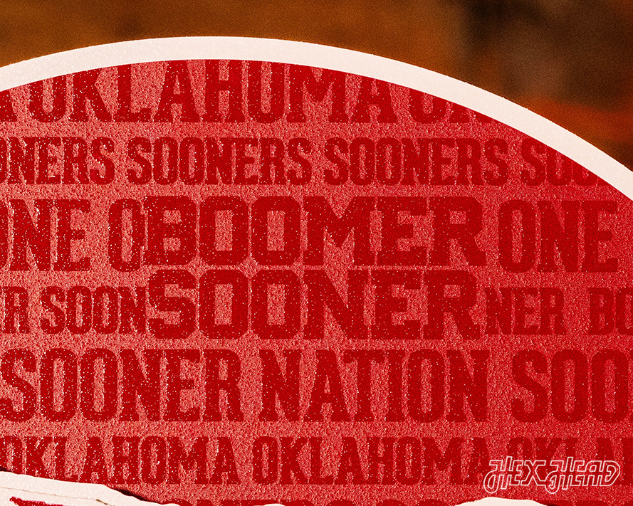 Oklahoma Sooners CRAFT SERIES 3D Embossed Metal Wall Art