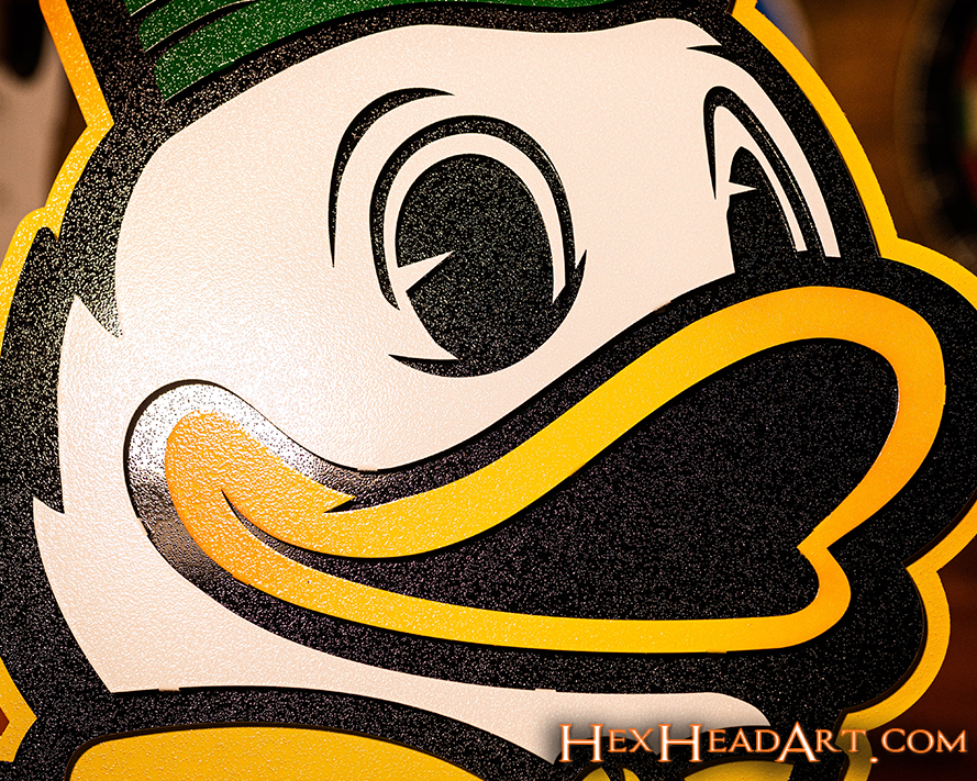 Oregon Ducks 3D Vintage Metal Wall Art