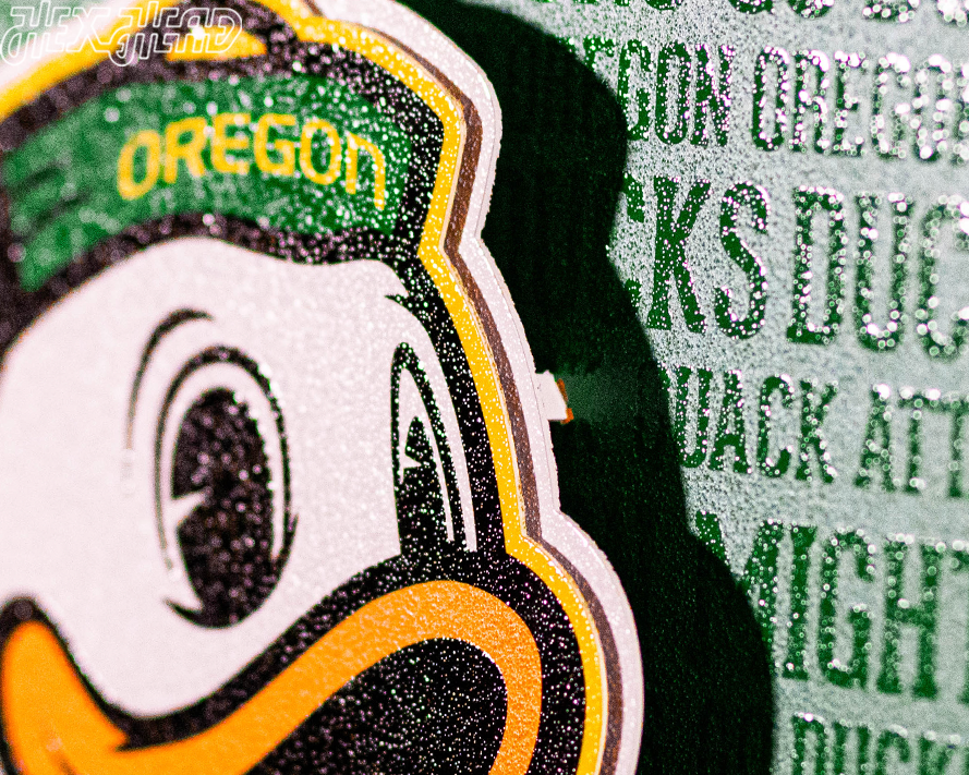 Oregon Ducks CRAFT SERIES 3D Embossed Metal Wall Art