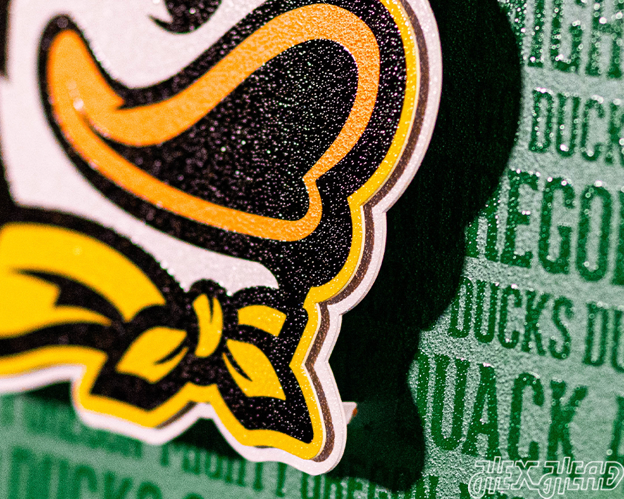 Oregon Ducks CRAFT SERIES 3D Embossed Metal Wall Art