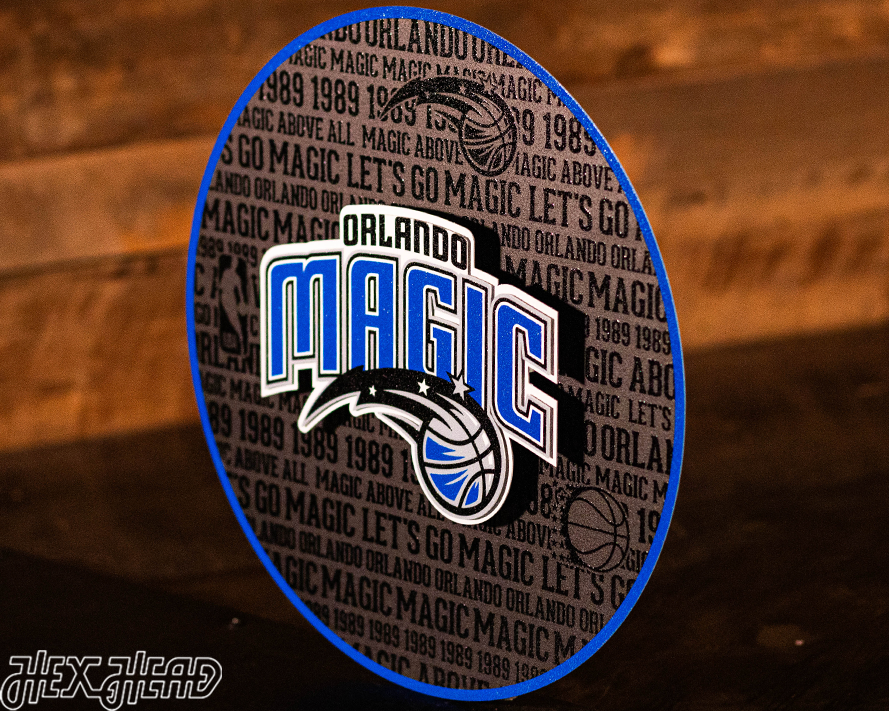 Orlando Magic CRAFT SERIES 3D Embossed Metal Wall Art