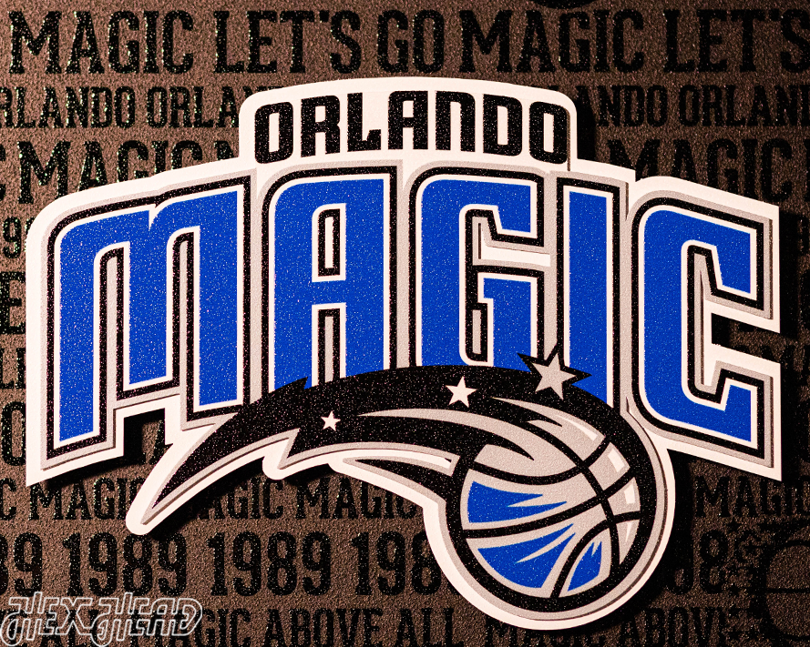 Orlando Magic CRAFT SERIES 3D Embossed Metal Wall Art