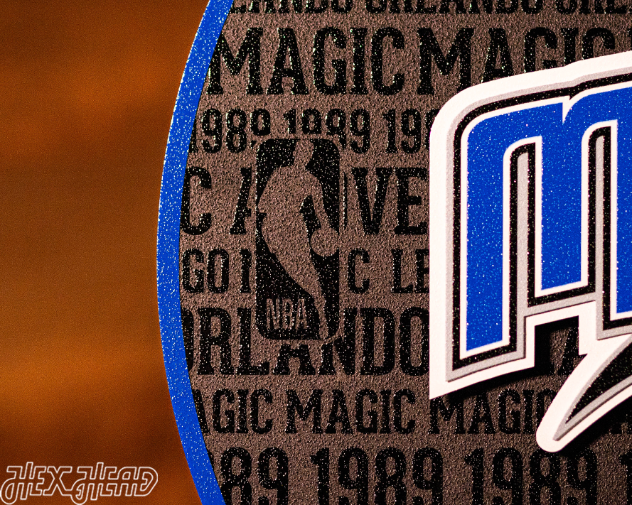 Orlando Magic CRAFT SERIES 3D Embossed Metal Wall Art