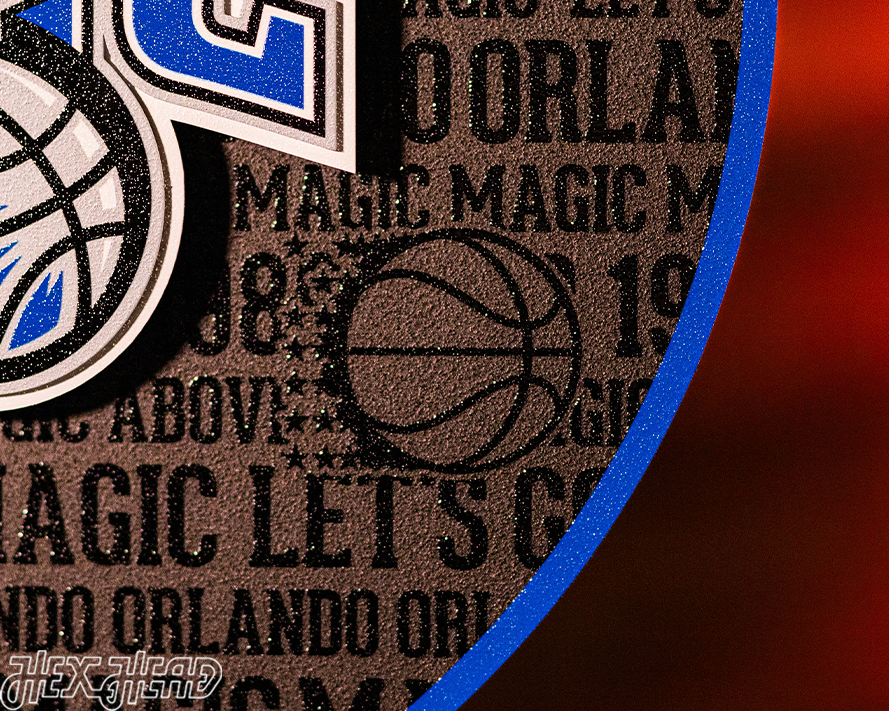 Orlando Magic CRAFT SERIES 3D Embossed Metal Wall Art