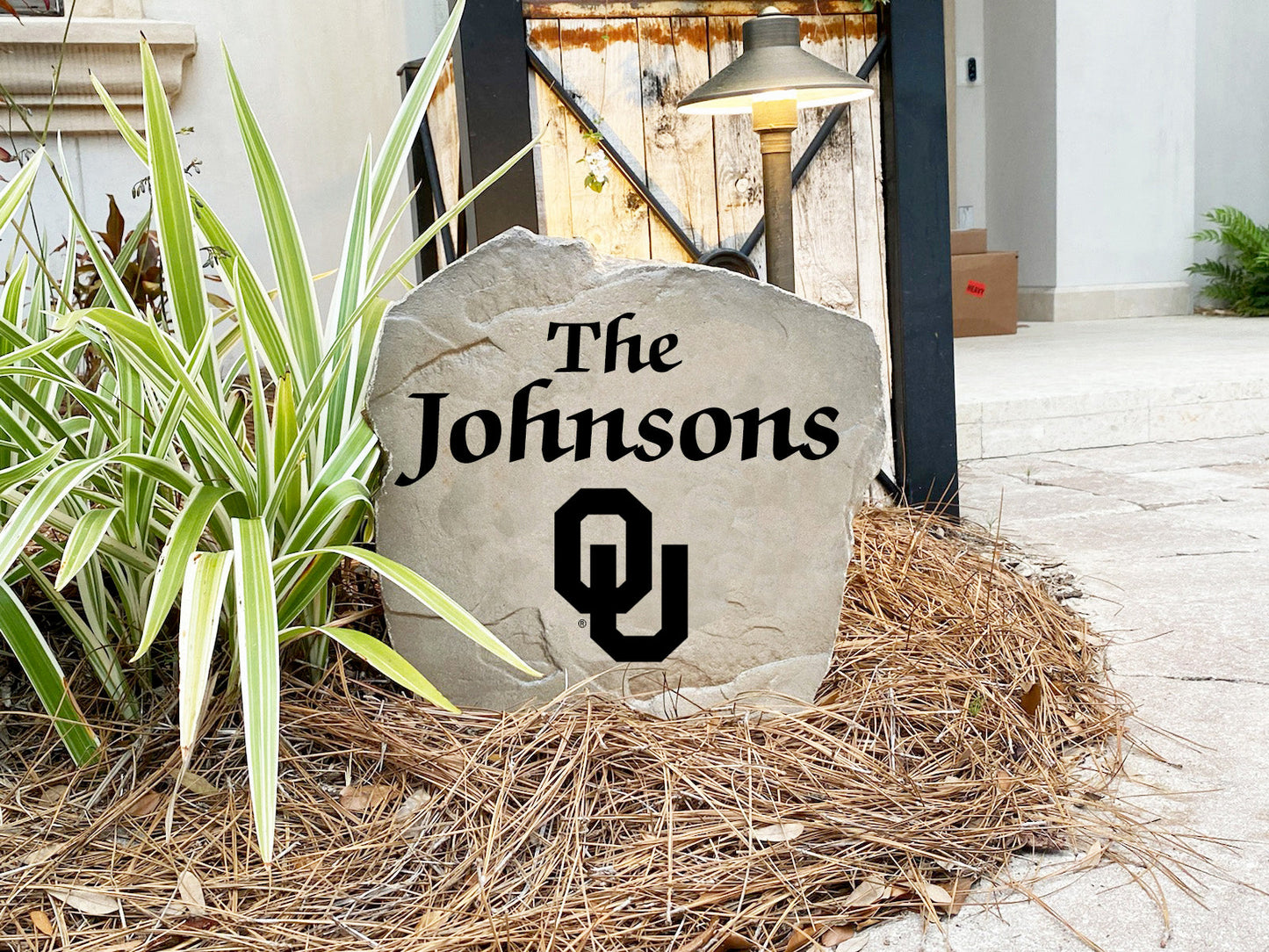 Oklahoma Sooners Design-A-Stone Landscape Art Family Name