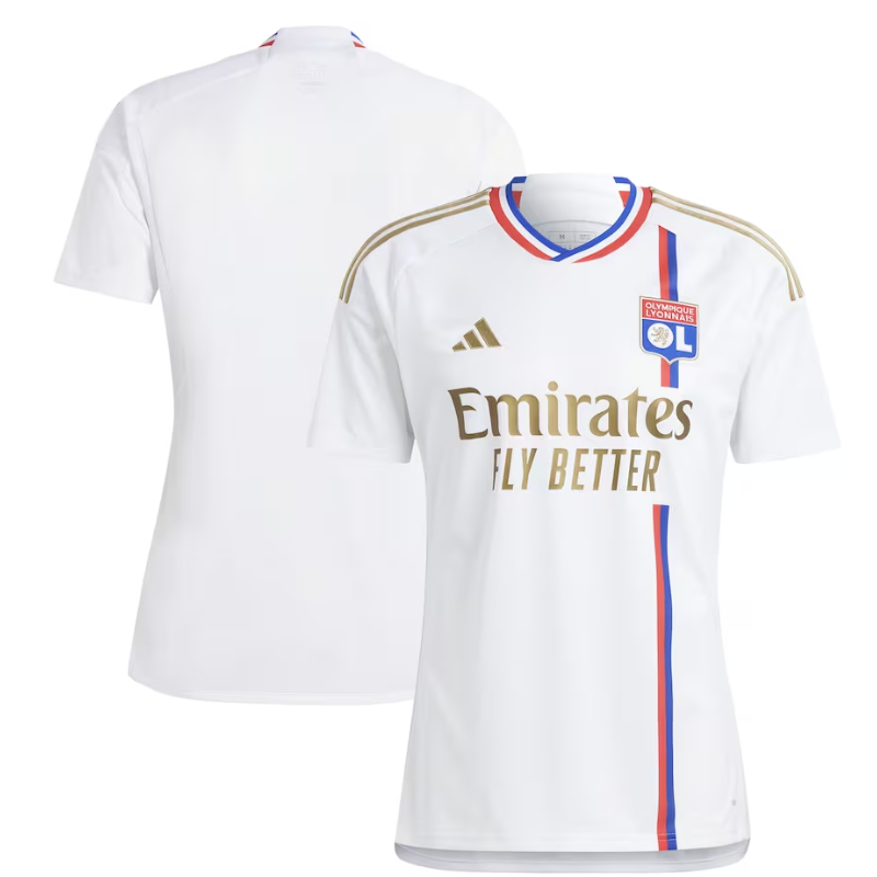 Olympique Lyon Home Shirt 2023-24 Custom Jersey - White