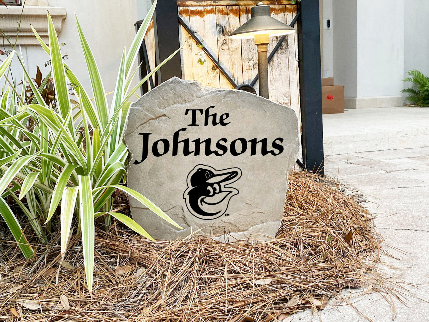 Baltimore Orioles Design-A-Stone Landscape Art Family Name