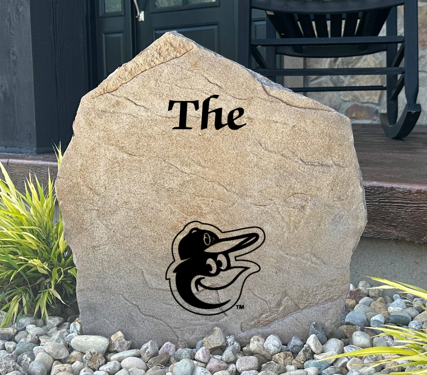 Baltimore Orioles Design-A-Stone Landscape Art Family Name