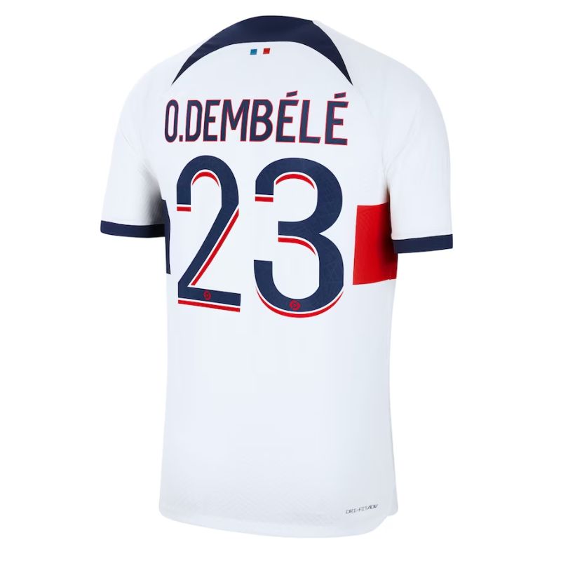 Ousmane Dembélé Paris Saint-Germain 2023/24 Away Player Jersey - White