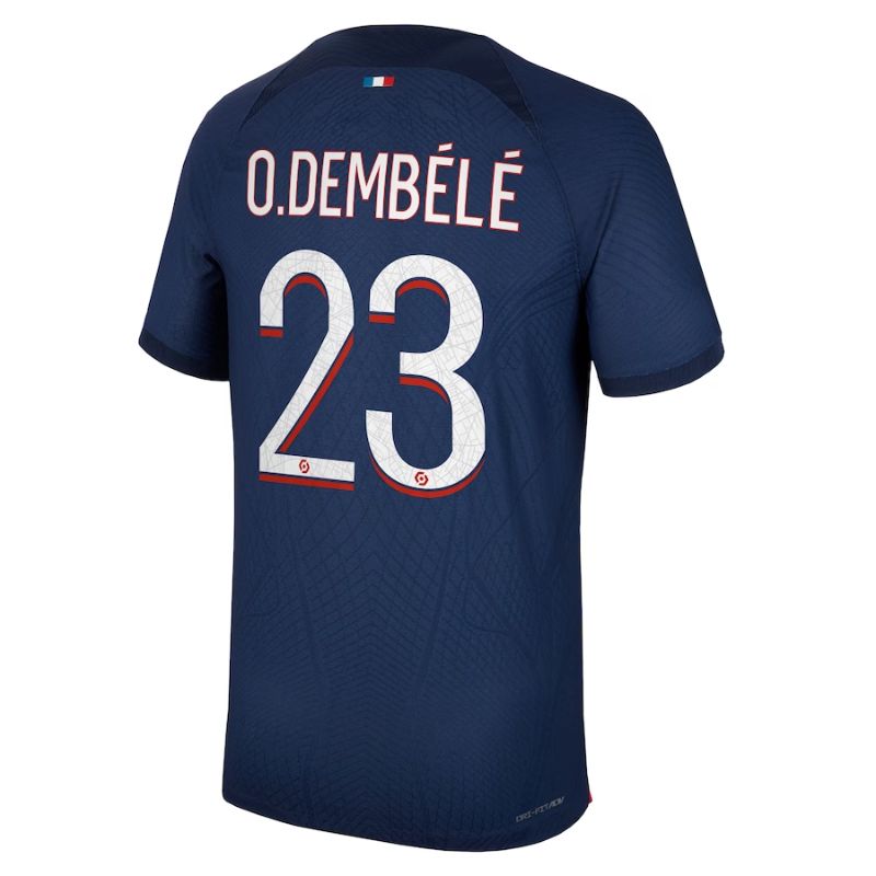 Ousmane Dembélé Paris Saint-Germain 2023/24 Home Match Player Jersey - Navy