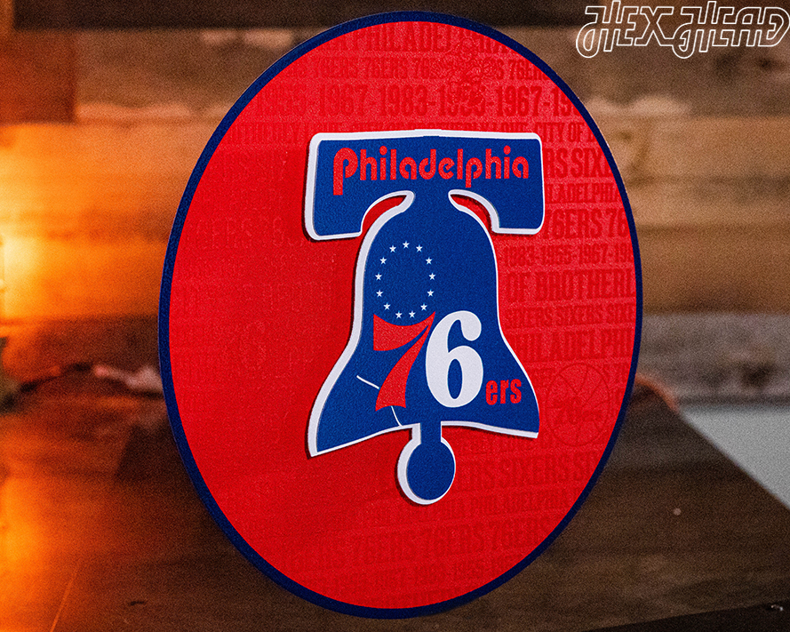 Philadelphia 76ers CRAFT SERIES 3D Embossed Metal Wall Art