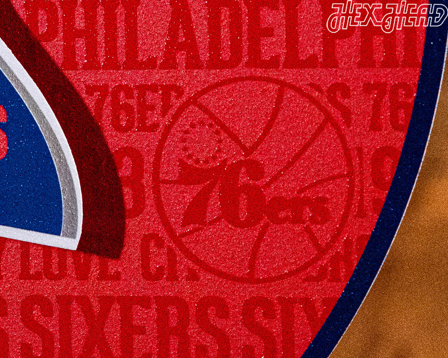 Philadelphia 76ers CRAFT SERIES 3D Embossed Metal Wall Art