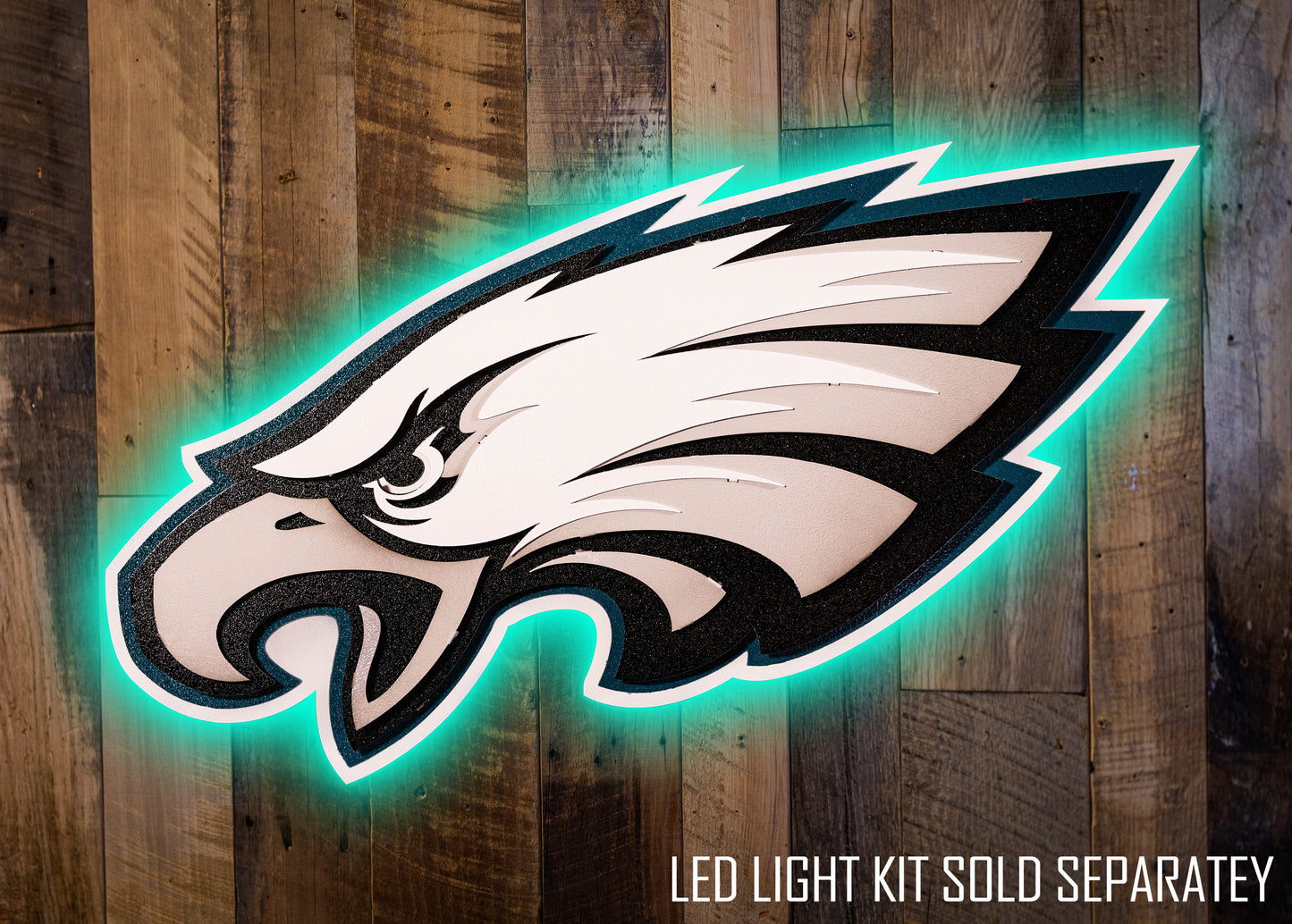 Philadelphia Eagles Mascot 3D Vintage Metal Wall Art