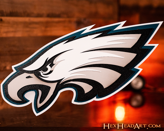 Philadelphia Eagles Mascot 3D Vintage Metal Wall Art