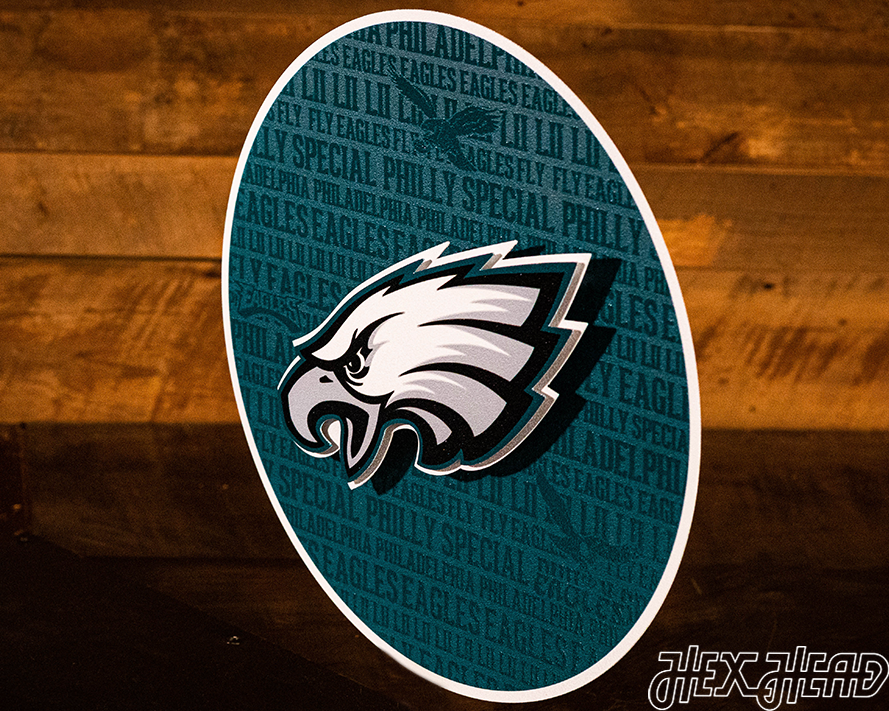 Philadelphia Eagles CRAFT SERIES 3D Embossed Metal Wall Art