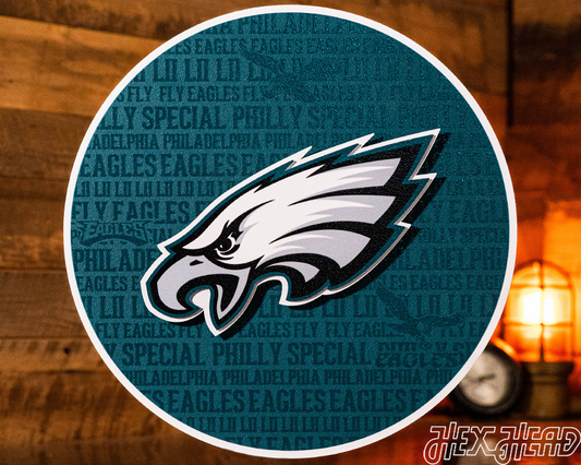 Philadelphia Eagles CRAFT SERIES 3D Embossed Metal Wall Art