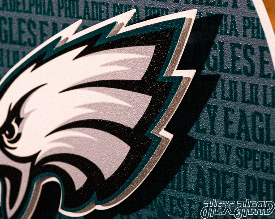 Philadelphia Eagles CRAFT SERIES 3D Embossed Metal Wall Art