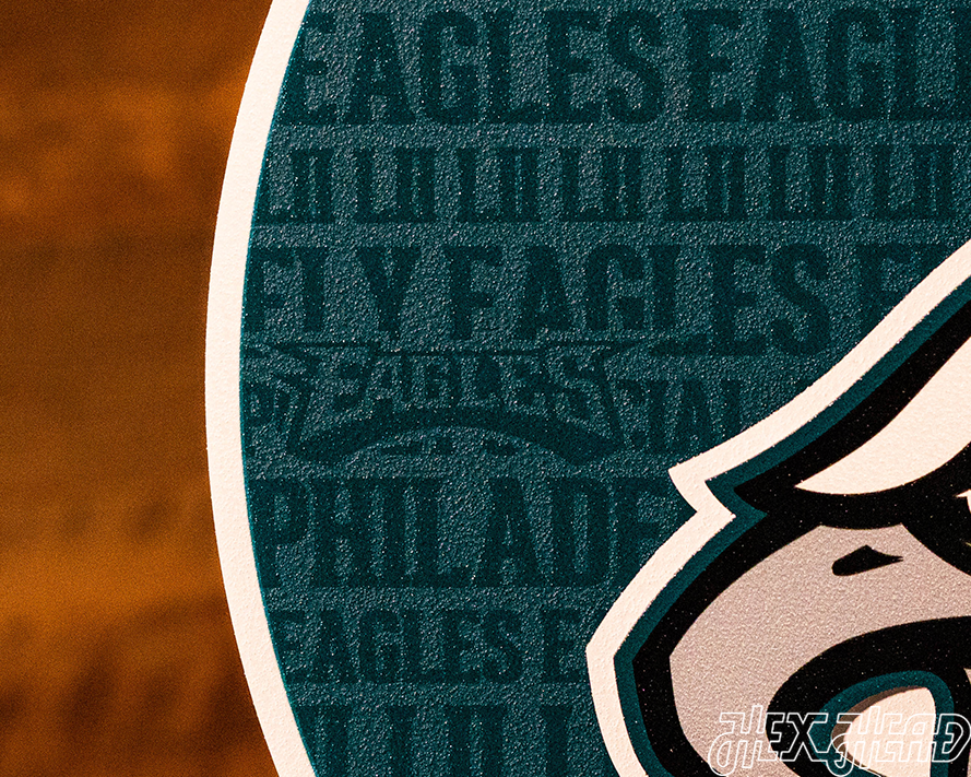 Philadelphia Eagles CRAFT SERIES 3D Embossed Metal Wall Art