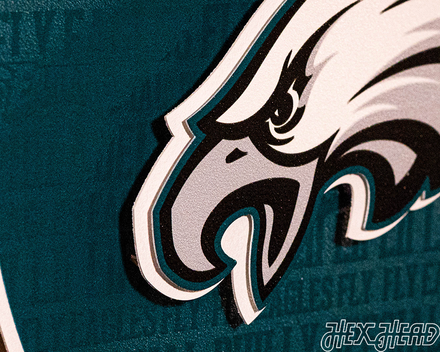 Philadelphia Eagles CRAFT SERIES 3D Embossed Metal Wall Art