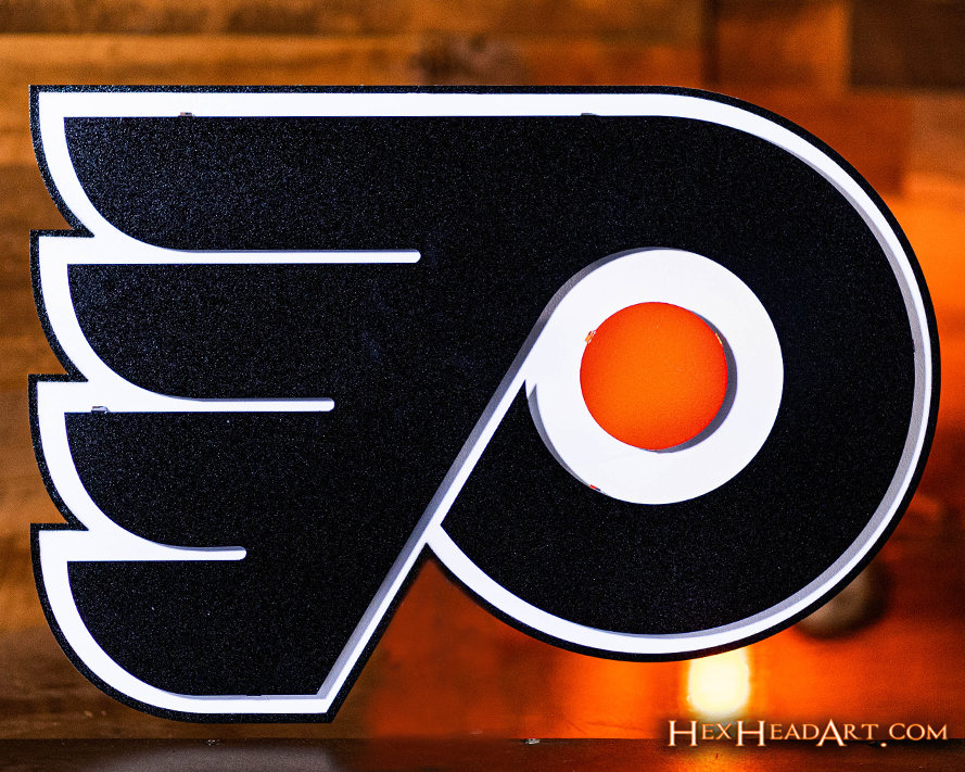 Philadelphia Flyers NHL 3D Vintage Metal Wall Art