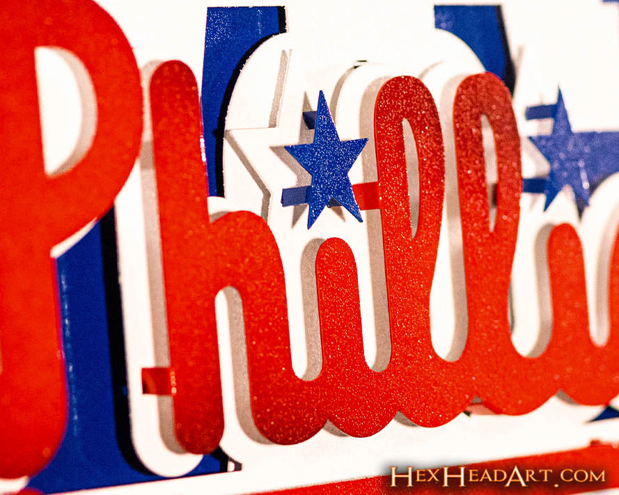 Philadelphia Phillies Crest 3D Metal Wall Art