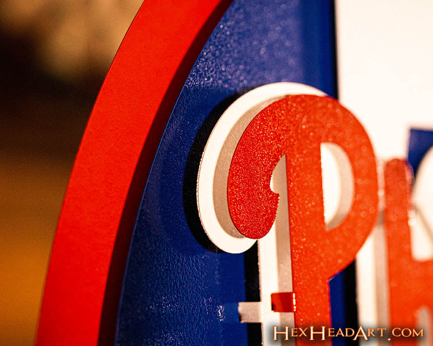 Philadelphia Phillies Crest 3D Metal Wall Art